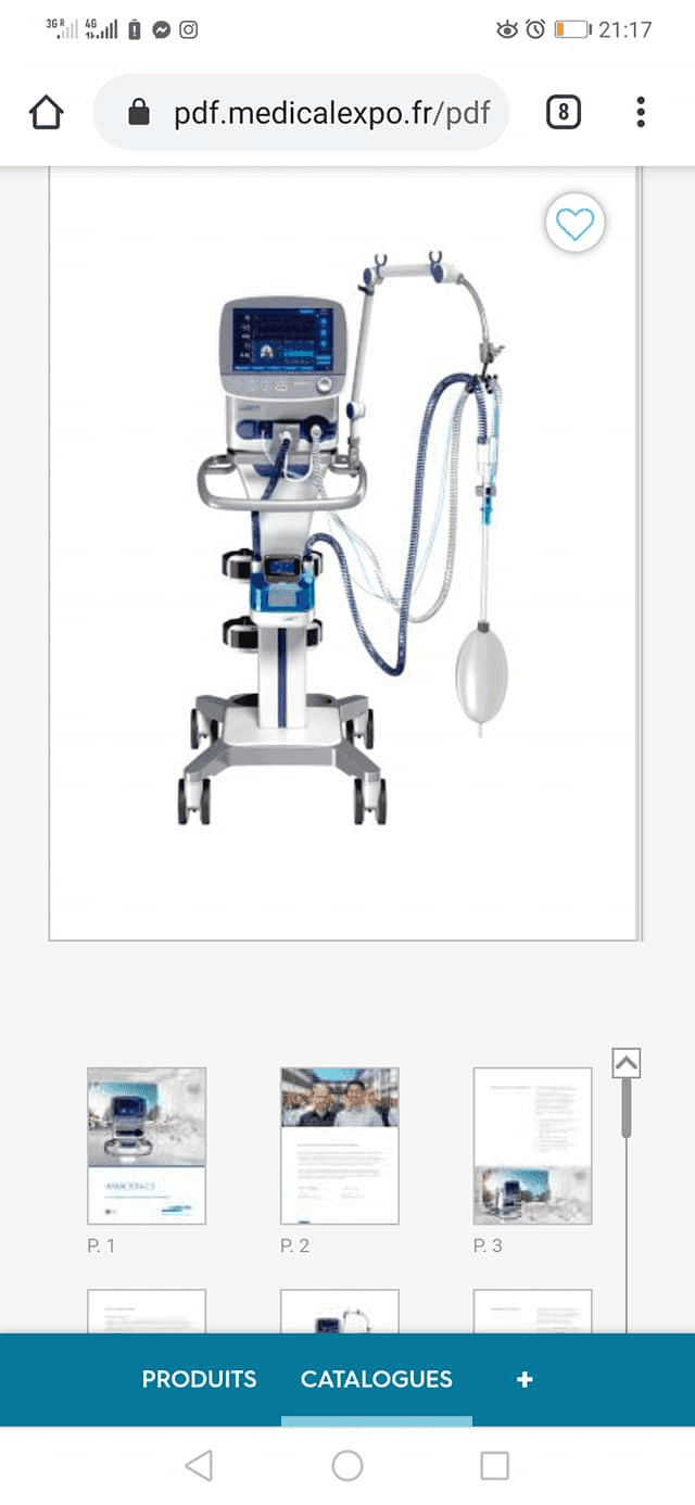 Photo Lancement d’une cagnotte pour l’acquisition d’un respirateur Hamilton C3