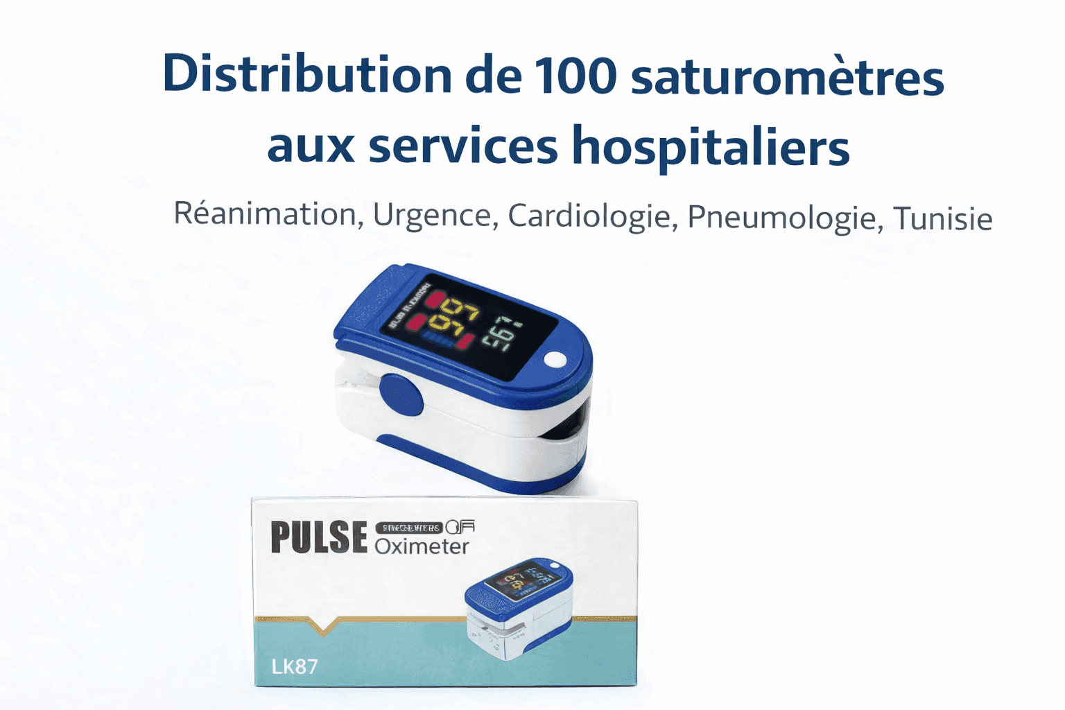 action : distribution de 100 saturomètres