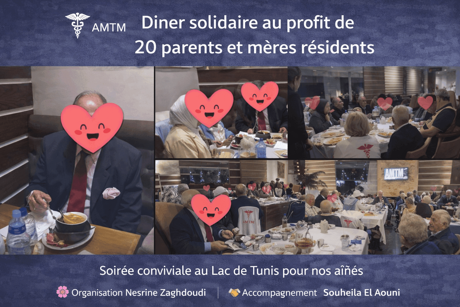 Dîner solidaire au profit de 20 parents et mères résidents