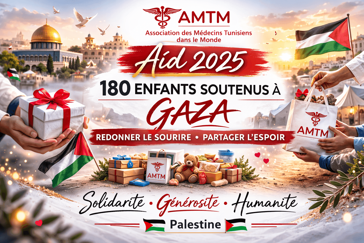 Aïd 2025 – 180 enfants soutenus à Gaza