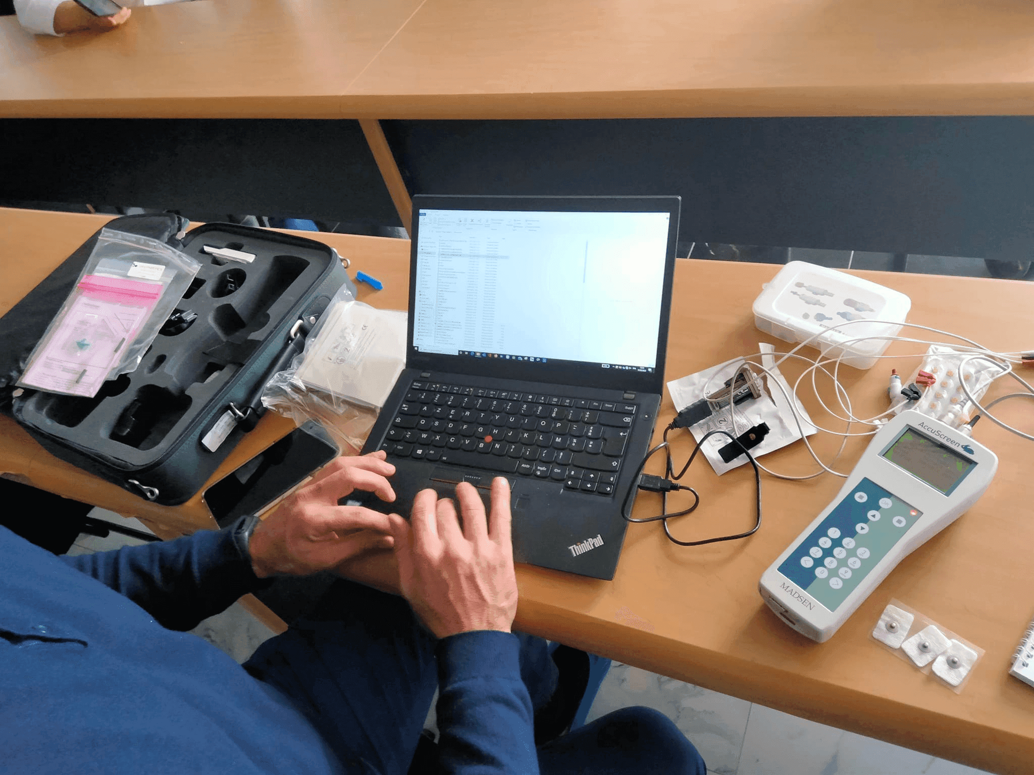 Photo Donation d’audiomètres et otoémissions – Hôpital Hached & Fattouma Bourguiba