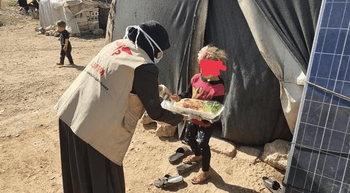 Photo Action humanitaire saisonnière – Distribution de colis alimentaires en Tunisie et en Syrie