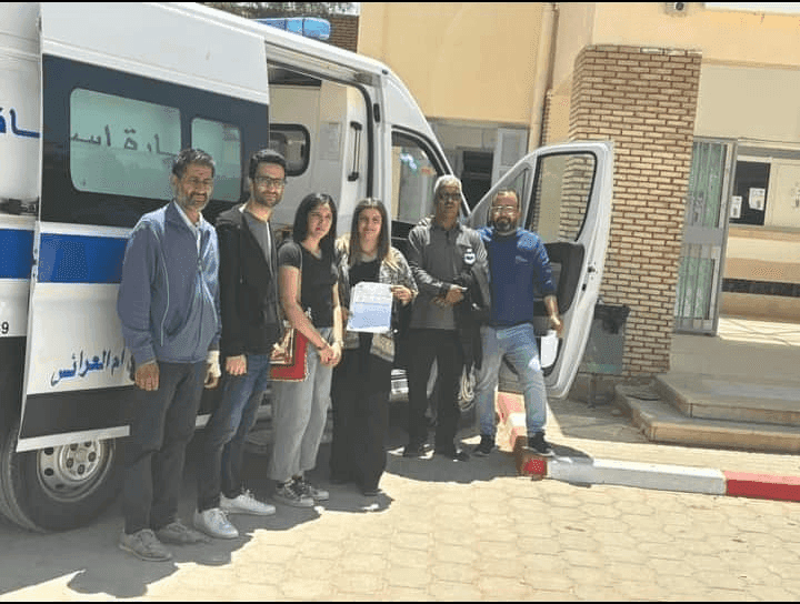 Photo Don de matériel médical au service des urgences – Hôpital Moulares