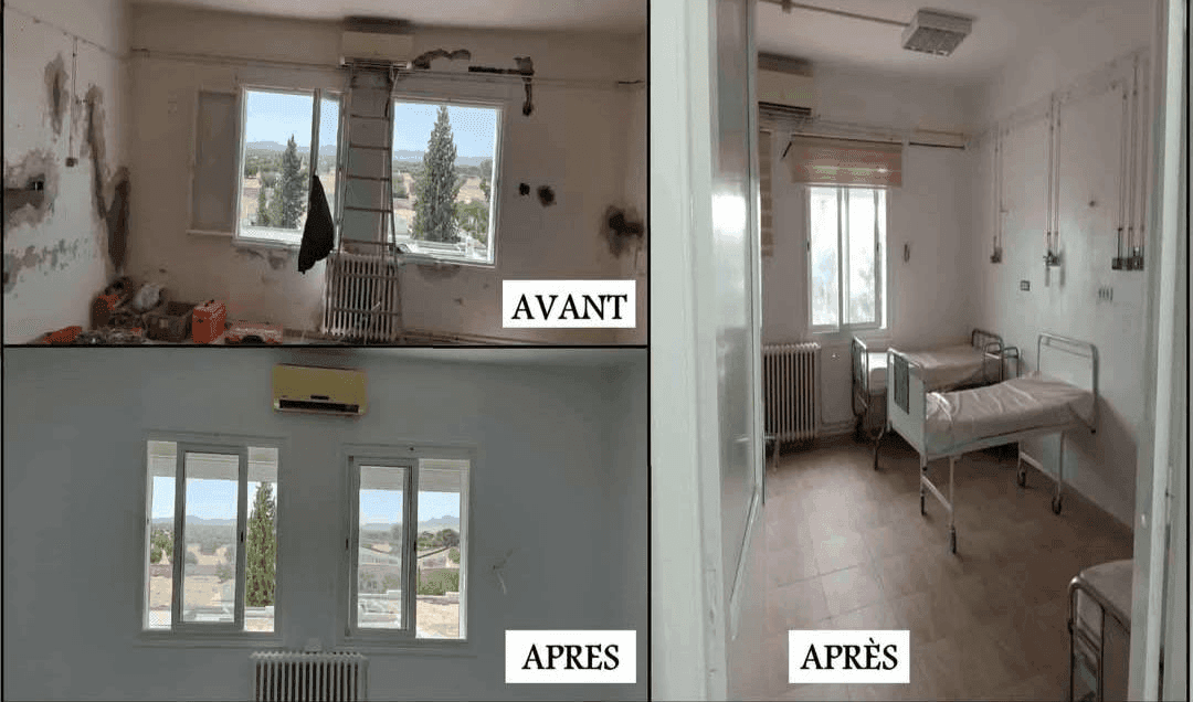 Photo Rénovation et équipement du service de pédiatrie – Sidi Bouzid