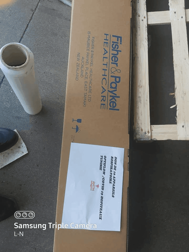 Photo Acquisition de 10 appareils Optiflow et 280 interfaces nasales pour les services de réanimation