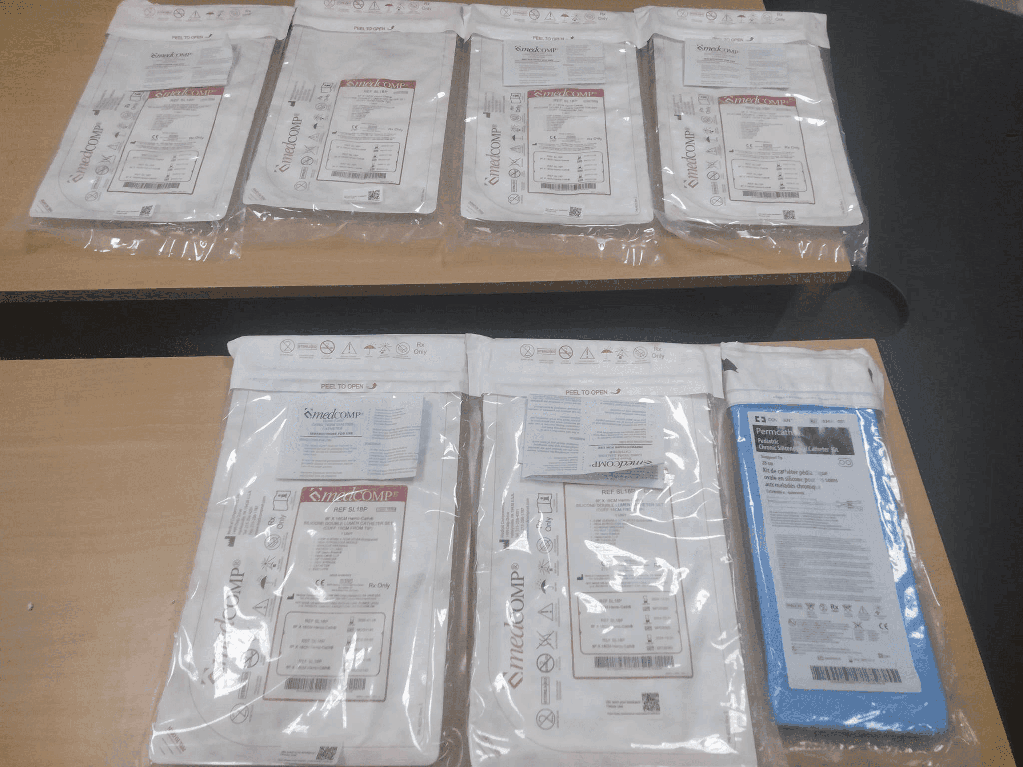 Photo Donation de 7 cathéters – Service de pédiatrie CHU Sahloul