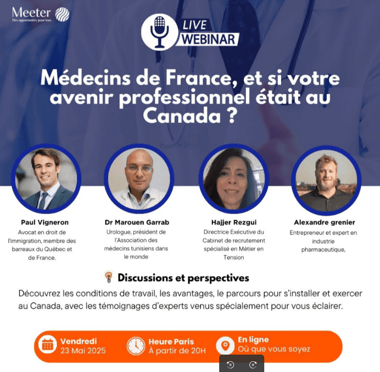 Médecins de France : et si votre avenir professionnel était au Canada ?