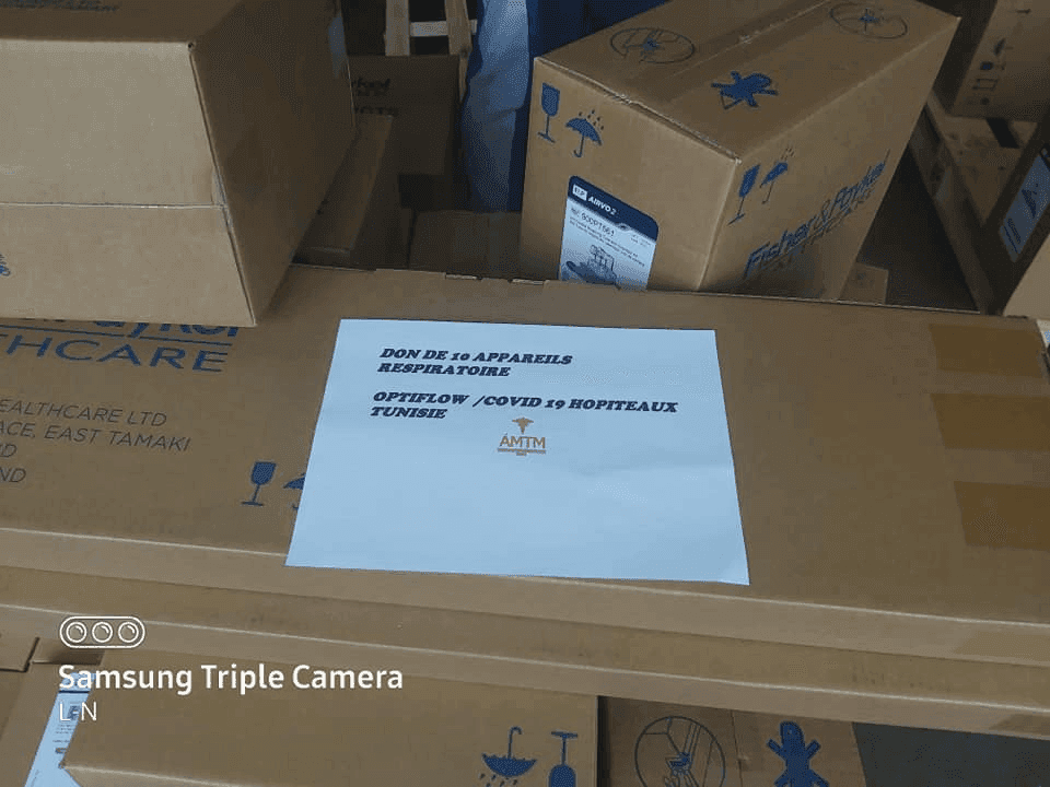 Photo Acquisition de 10 appareils Optiflow et 280 interfaces nasales pour les services de réanimation