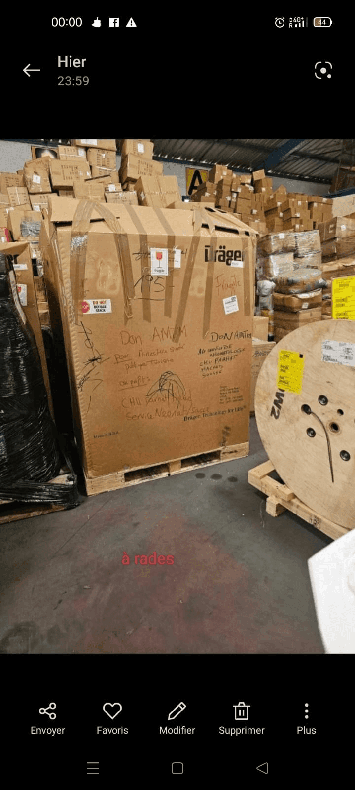 Photo Achat et rapatriement de 3 tables de réanimation et 1 couveuse néonatale – Hôpital du CHU Hached