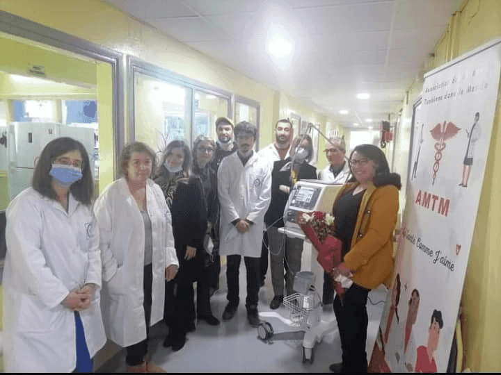 Photo Acquisition et remise d’un respirateur SLE6000 au service de réanimation de Béni Khalled