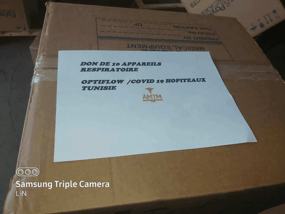 Photo Acquisition de 10 appareils Optiflow et 280 interfaces nasales pour les services de réanimation